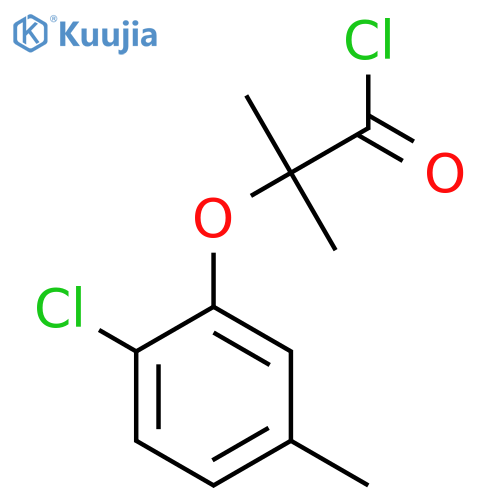 2-(2-Chloro-5-methylphenoxy)-2-methylpropanoyl chloride structure