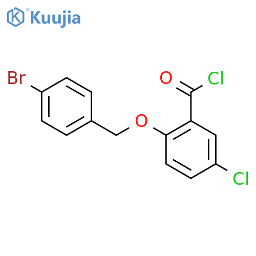 2-(4-Bromobenzyl)oxy-5-chlorobenzoyl Chloride structure