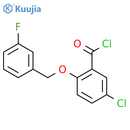 5-Chloro-2-(3-fluorobenzyl)oxybenzoyl Chloride structure