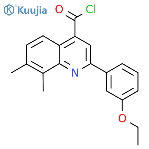 2-(3-Ethoxyphenyl)-7,8-dimethylquinoline-4-carbonyl chloride structure