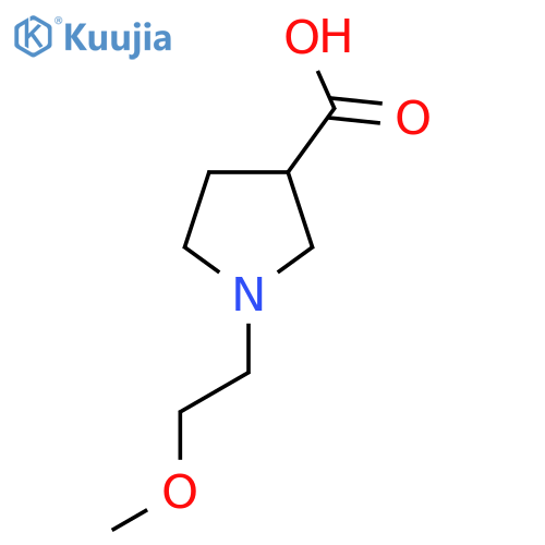 1-(2-Methoxyethyl)pyrrolidine-3-carboxylic acid structure