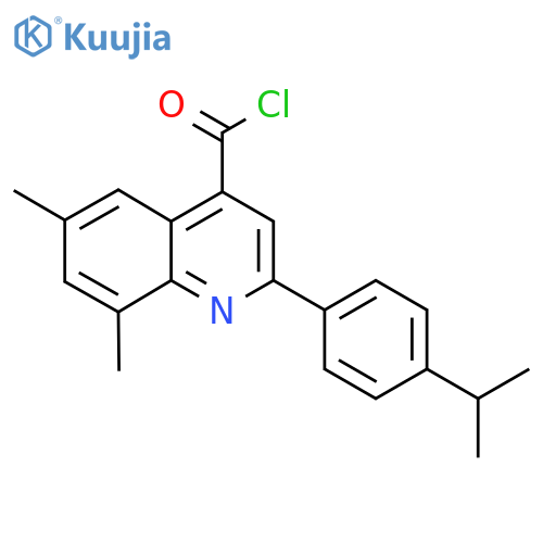 2-(4-Isopropylphenyl)-6,8-dimethylquinoline-4-carbonyl chloride structure