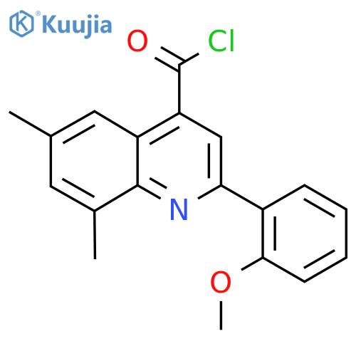 2-(2-Methoxyphenyl)-6,8-dimethylquinoline-4-carbonyl chloride structure