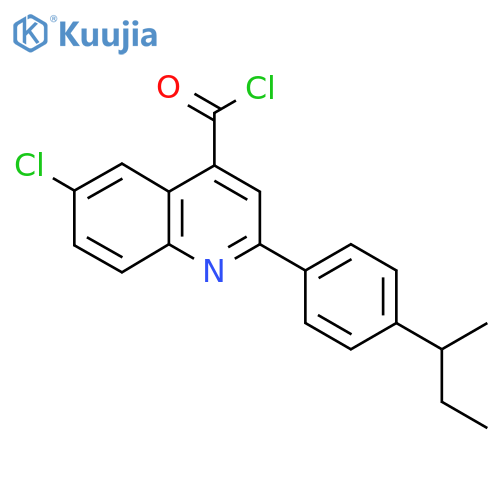 2-(4-Sec-butylphenyl)-6-chloroquinoline-4-carbonyl chloride structure