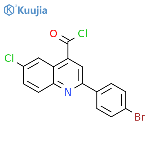 2-(4-Bromophenyl)-6-chloroquinoline-4-carbonyl chloride structure