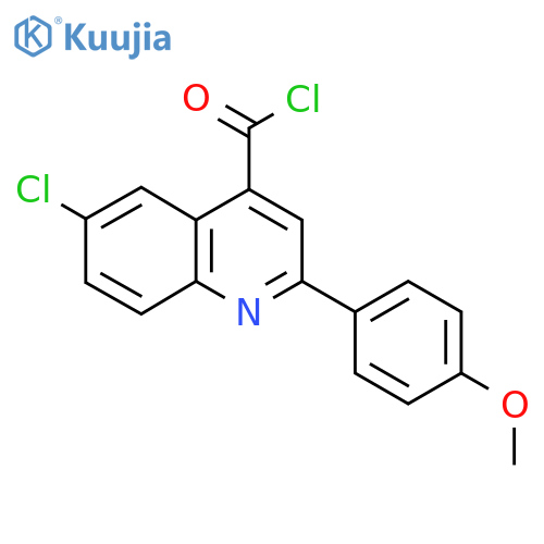 6-Chloro-2-(4-methoxyphenyl)quinoline-4-carbonyl chloride structure