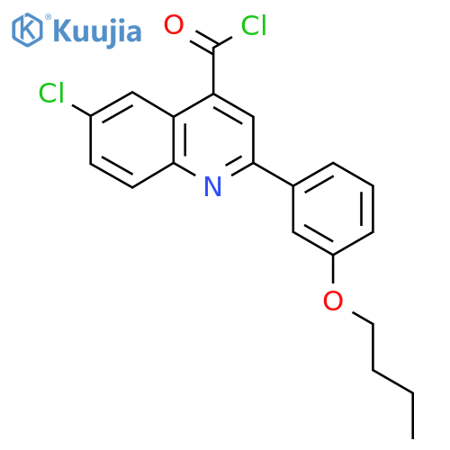 2-(3-Butoxyphenyl)-6-chloroquinoline-4-carbonyl chloride structure
