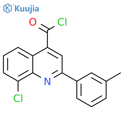 8-Chloro-2-(3-methylphenyl)quinoline-4-carbonyl chloride structure