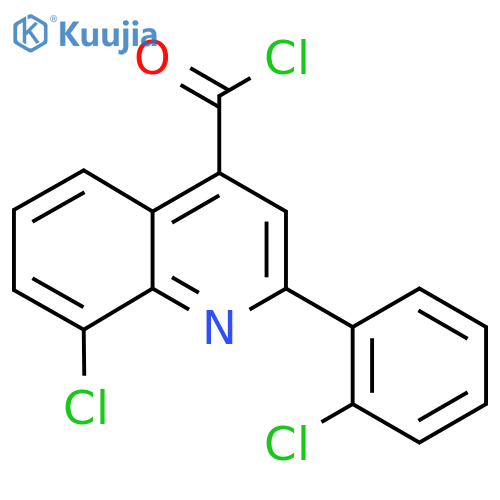 8-Chloro-2-(2-chlorophenyl)quinoline-4-carbonyl chloride structure