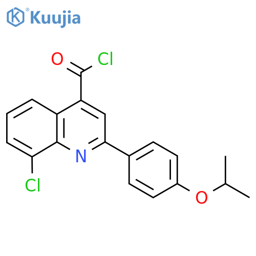 8-Chloro-2-(4-isopropoxyphenyl)quinoline-4-carbonyl chloride structure