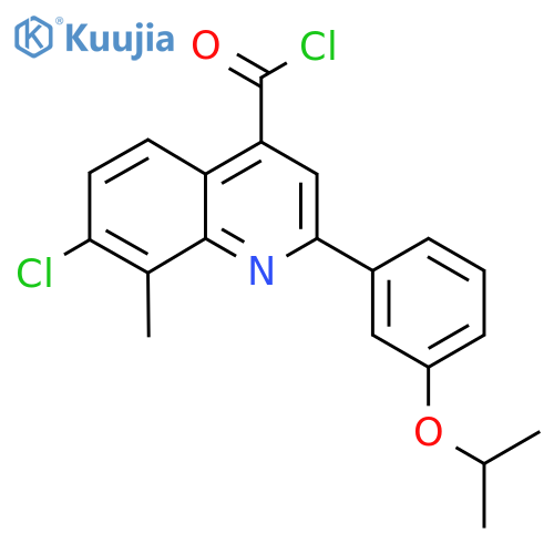 7-Chloro-2-(3-isopropoxyphenyl)-8-methylquinoline-4-carbonyl chloride structure