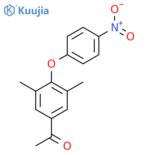 1-3,5-Dimethyl-4-(4-nitrophenoxy)phenylethanone structure