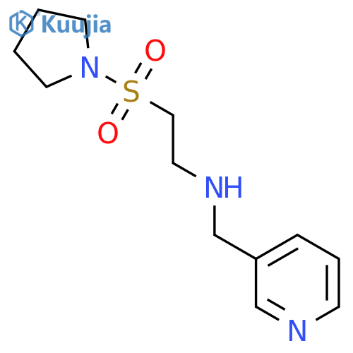 N-(Pyridin-3-ylmethyl)-2-(pyrrolidin-1-ylsulfonyl)ethanamine structure