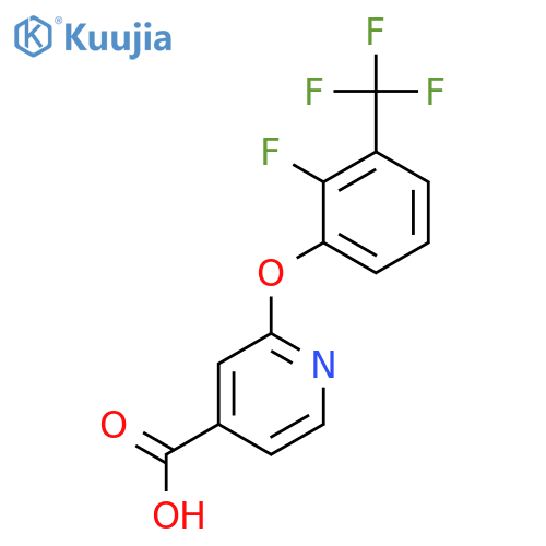2-2-Fluoro-3-(trifluoromethyl)phenoxy-isonicotinic Acid structure