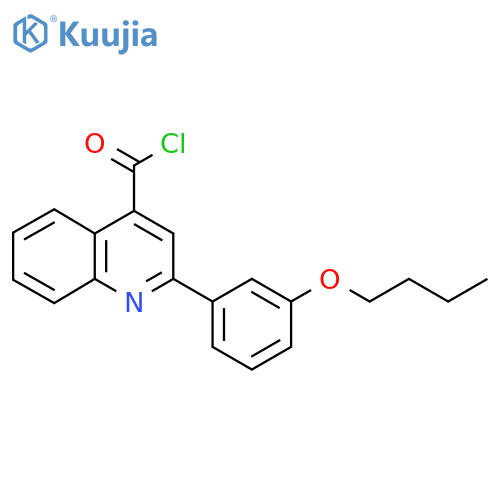 2-(3-Butoxyphenyl)quinoline-4-carbonyl chloride structure