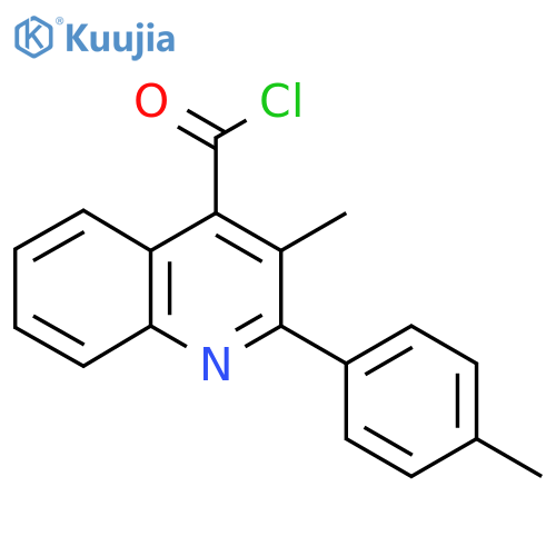 3-Methyl-2-(4-methylphenyl)quinoline-4-carbonyl chloride structure
