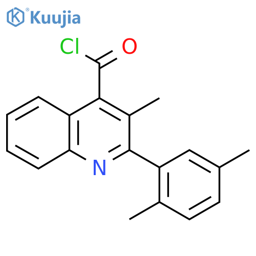 2-(2,5-Dimethylphenyl)-3-methylquinoline-4-carbonyl chloride structure