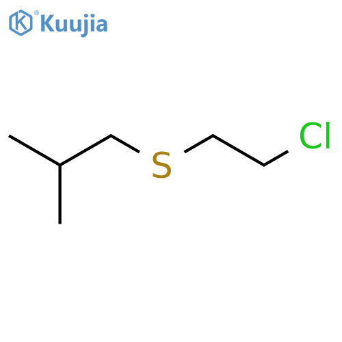 1-(2-chloroethyl)sulfanyl-2-methylpropane structure