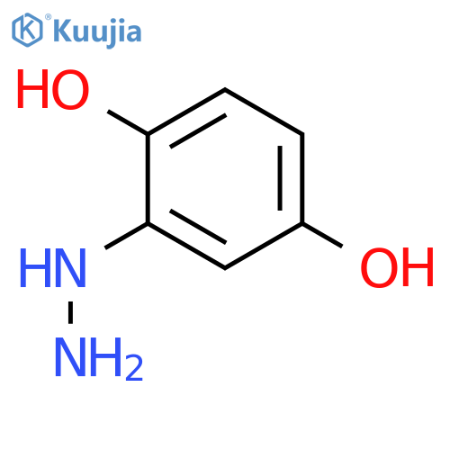 2-hydrazinylbenzene-1,4-diol structure