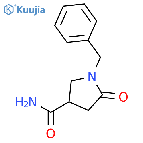 1-benzyl-5-oxopyrrolidine-3-carboxamide structure