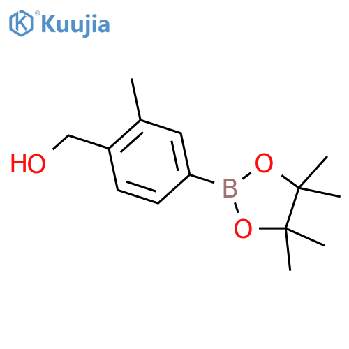 4-(Hydroxymethyl)-3-methylphenylboronic Acid Pinacol Ester structure