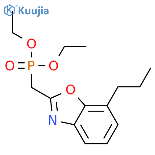 Phosphonic acid, [(7-propyl-2-benzoxazolyl)methyl]-, diethyl ester structure