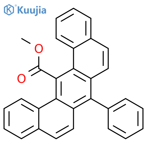 Benzo[m]benz[a]anthracene-14-carboxylicacid, 7-phenyl-, methyl ester structure