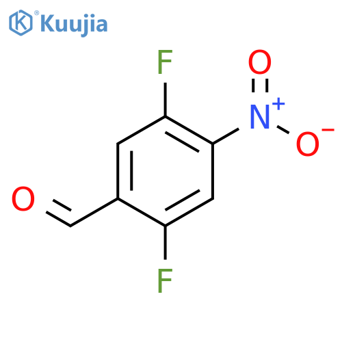 2,5-Difluoro-4-nitrobenzenecarbaldehyde structure