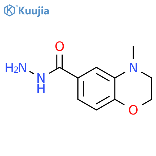 4-methyl-3,4-dihydro-2H-1,4-benzoxazine-6-carbohydrazide structure