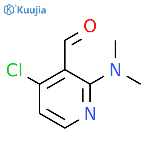 4-chloro-2-(dimethylamino)pyridine-3-carbaldehyde structure