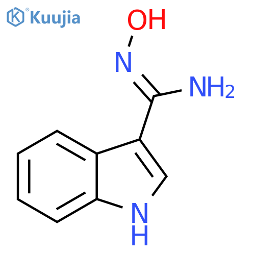 (Z)-N'-hydroxy-1H-indole-3-carboximidamide structure