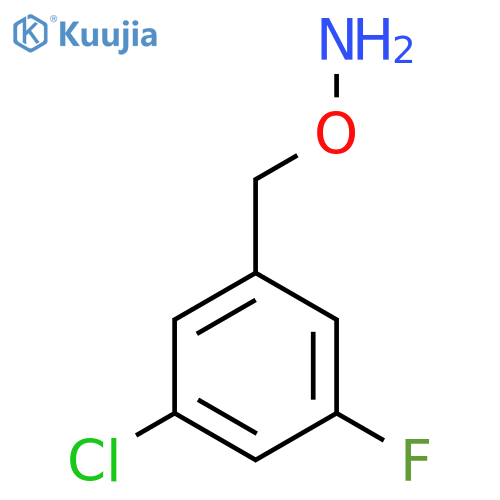 O-(3-chloro-5-fluorophenyl)methylhydroxylamine structure