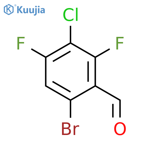 6-Bromo-3-chloro-2,4-difluorobenzaldehyde structure