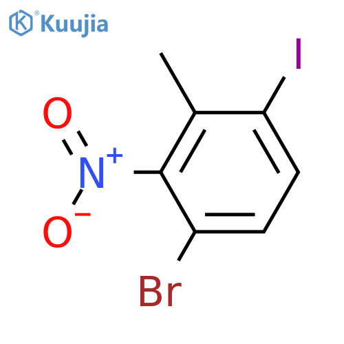 3-Bromo-6-iodo-2-nitrotoluene structure