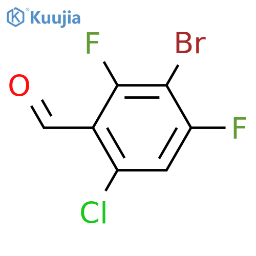 3-Bromo-2,4-difluoro-6-chlorobenzaldehyde structure