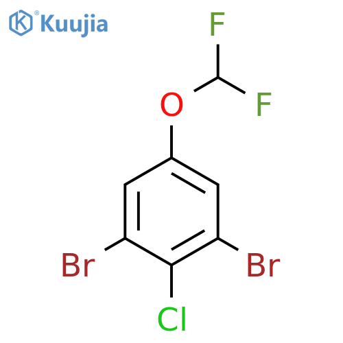 1,3-Dibromo-2-chloro-5-(difluoromethoxy)benzene structure