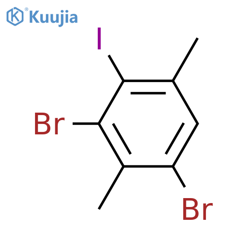 1,3-dibromo-4-iodo-2,5-dimethylbenzene structure