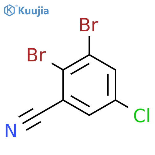 5-Chloro-2,3-dibromobenzonitrile structure