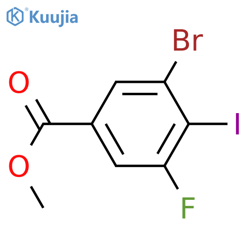 Methyl 3-Bromo-5-fluoro-4-iodobenzoate structure