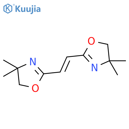 Oxazole, 2,2'-(1,2-ethenediyl)bis[4,5-dihydro-4,4-dimethyl- structure