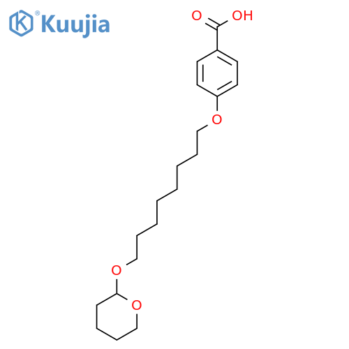 4-((8-((Tetrahydro-2H-pyran-2-yl)oxy)octyl)oxy)benzoic acid structure