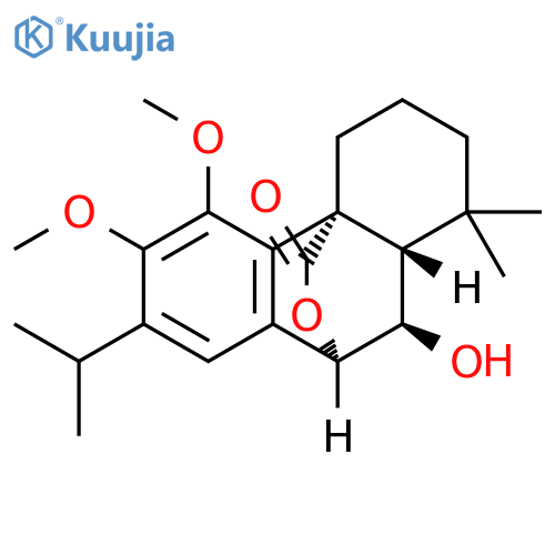 2H-9,4a-(Epoxymethano)phenanthren-12-one, 1,3,4,9,10,10a-hexahydro-10-hydroxy-5,6-dimethoxy-1,1-dimethyl-7-(1-methylethyl)-, (4aR,9R,10R,10aS)- structure