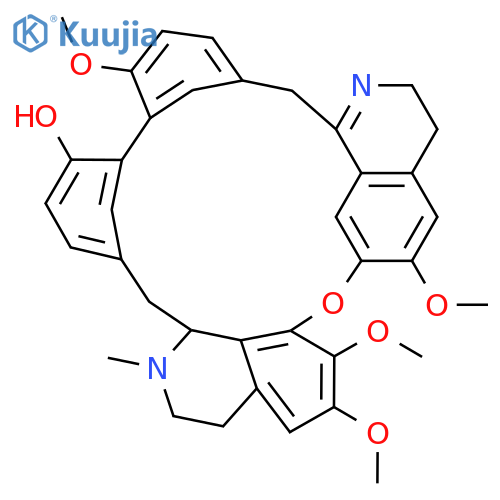 2H,16H-1,24-Etheno-6,10:11,15-dimethenopyrido[2',3':17,18]oxacycloeicosino[2,3,4-ij]isoquinolin-12-ol,3,5,16a,17,18,19-hexahydro-9,21,22,26-tetramethoxy-17-methyl-, (16aS)- (9CI) structure