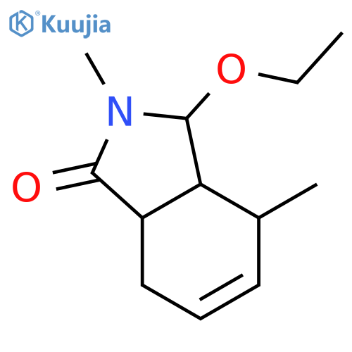 1H-Isoindol-1-one,3-ethoxy-2,3,3a,4,7,7a-hexahydro-2,4-dimethyl-, (3R,3aS,4S,7aR)-rel- structure