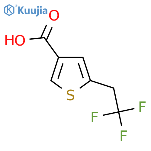 5-(2,2,2-Trifluoroethyl)thiophene-3-carboxylic acid structure