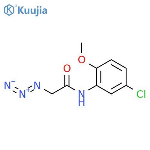 2-azido-N-(5-chloro-2-methoxyphenyl)acetamide structure
