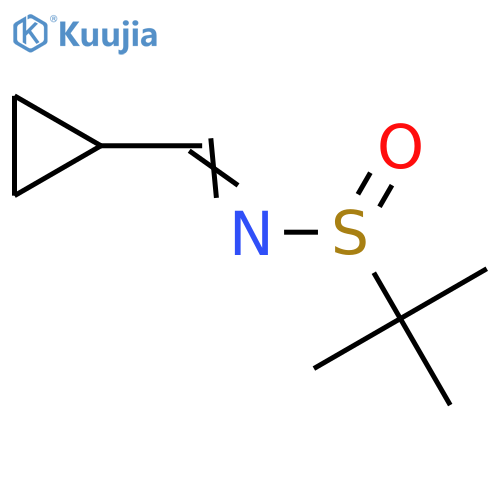 N-(tert-Butylsulfinyl)cyclopropanemethaneimine structure