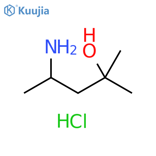 4-amino-2-methylpentan-2-ol hydrochloride structure