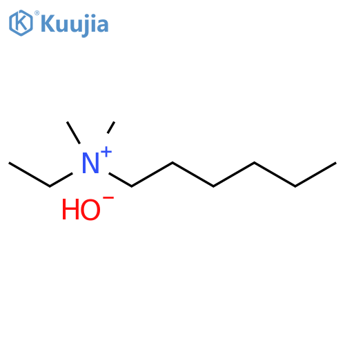 1-Hexanaminium, N-ethyl-N,N-dimethyl-, hydroxide (1:1) structure