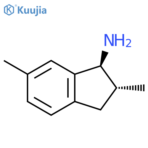 rac-(1R,2S)-2,6-dimethyl-2,3-dihydro-1H-inden-1-amine structure